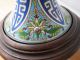 Japanese/chinese Cloisonne Champleve Enamel Vase On Wood Stand As Table Lamp Nr Vases photo 9
