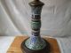 Japanese/chinese Cloisonne Champleve Enamel Vase On Wood Stand As Table Lamp Nr Vases photo 5