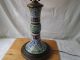 Japanese/chinese Cloisonne Champleve Enamel Vase On Wood Stand As Table Lamp Nr Vases photo 6
