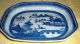 Chinese Export Cantonese Small Platter - Blue And White Plates photo 1