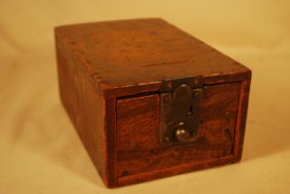 Antique Japanese Storage Stash Box photo