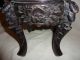 Antique Chinese Woodern Vase Stand Hand Carved Stunning A/f L@@k Woodenware photo 3