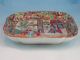 Fine Antique 19th C Chinese Porcelain Rose Mandarin Square Serving Dish 9.  75in Plates photo 9