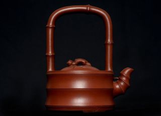 Exquisite Chinese Famous Yixing Zisha Pottery Teapot With Cover Marked 3p6q photo