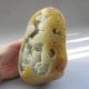 1462g Chinese Hetian Jade Carved Pine Trees Two Old Man Statue Other photo 3