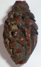 Very Fine Carved Chinese Coquilla Nut Figural Beads Shell Antique X3 Nr Other photo 4