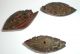 Very Fine Carved Chinese Coquilla Nut Beads Boats Shell Antique X3 Nr Other photo 4