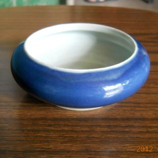 Sacrificial Blue Glaze Porcelain Pen Wash,  The Qing Dynasty,  Guangxu Mark photo