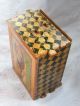 Vintage - Japanese - Specimen Wood Inlay Puzzle Box - Mount Fuji & Flowers - Circa 1920s Boxes photo 4