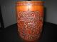 Antique Chinese Carved Bamboo Brush Pot 19th C Pots photo 1