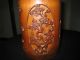 Antique Chinese Carved Bamboo Brush Pot 19th C Pots photo 3