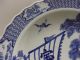 Imari Charger Blue And White With Dutch Ship And Symbolic Turtle Marked Large Plates photo 2