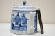 19thc Chinese Antique Porcelain Blue And White Teapot Other photo 1