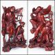 A Large & Fine Chinese Wood Carving Of He He Er Xian Other photo 1