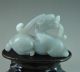 Fine Chinese Hetian Gray White Jade Dragon Carving Other photo 3