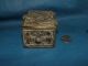 Antique Asian Bronze Brass Silver Snuff Box With Inlaid Wood Interior Country?? Unknown photo 5