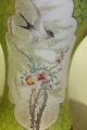 Pair Of Antique Chinese Vases Marked Floral Birds Hand Painted Export Porcelain Vases photo 2