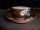 Scarce 18th Century Chinese Cafe Au Lait Porcelain Tea Bowl And Saucer Bowls photo 1