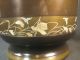 Vintage Japanese Bronze Hibachi Vase Silver Chokin Bird Rice Scenic Vases photo 1