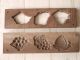 Japanese Antique Kashigata Grapes Peach Loquat W/ Cover Hand Carved Wooden Mold Other photo 4