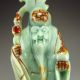 Chinese Jade Statue - Longevity Taoism Deity Nr Men, Women & Children photo 3