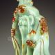 Chinese Jade Statue - Longevity Taoism Deity Nr Men, Women & Children photo 6