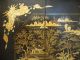 19th Century Chinese Antique Export Lacquer Fire Screen Furniture China Canton Other photo 5