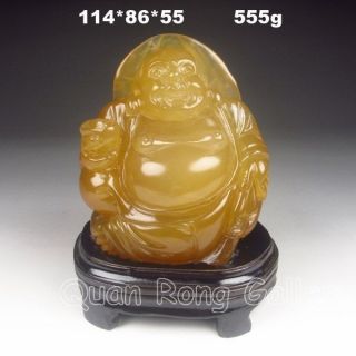 Chinese Shoushan Stone Statue - Laughing Buddha Nr photo