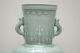 Early 20thc Chinese Antique Porcelain Celadon Glazed Vase Detailed Carved Other photo 2