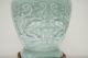 Early 20thc Chinese Antique Porcelain Celadon Glazed Vase Detailed Carved Other photo 5