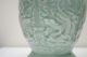 Early 20thc Chinese Antique Porcelain Celadon Glazed Vase Detailed Carved Other photo 8