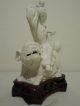 35.  A Chinese White Glazed Figure Of A Seated Buddha On A Chiling 19th C Other photo 4
