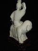 35.  A Chinese White Glazed Figure Of A Seated Buddha On A Chiling 19th C Other photo 5