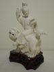 35.  A Chinese White Glazed Figure Of A Seated Buddha On A Chiling 19th C Other photo 6