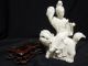35.  A Chinese White Glazed Figure Of A Seated Buddha On A Chiling 19th C Other photo 7