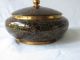 Antique Chinese Cloisonne Enamel Brass Rare Color Ginger Jar Bowl Box Nr Bowls photo 1