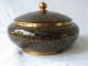 Antique Chinese Cloisonne Enamel Brass Rare Color Ginger Jar Bowl Box Nr Bowls photo 2