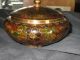 Antique Chinese Cloisonne Enamel Brass Rare Color Ginger Jar Bowl Box Nr Bowls photo 5