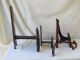 Vintage Chinese Hand Carved Teak Wood For Charger,  Plates Display Four Stands Nr Other photo 2