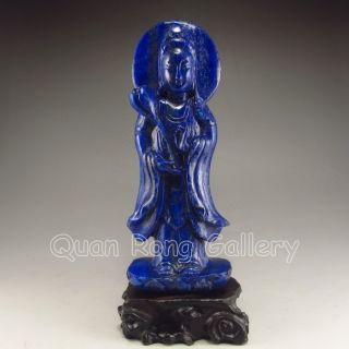 Chinese Lapis Lazuli Statue - Kwan - Yin Nr photo