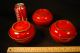 100+ Year Old Japanese Antique Lacquer Hand Painted Mackie Tea Rice Bowls (3) Bowls photo 1