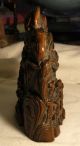 Boxwood Carving 8 Horses Mountain Table Display Other photo 5