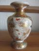 Fine Quality Antique 19th C Japanese Meiji Miniature Satsuma Pottery Vase Vases photo 2