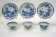 Chinese Blue/white Export Porcelain Tea Ware Qianlong Period Mid 18th C.  (2 Sets) Bowls photo 1