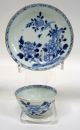 Chinese Blue/white Export Porcelain Tea Ware Qianlong Period Mid 18th C.  (2 Sets) Bowls photo 3