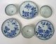 Chinese Blue/white Export Porcelain Tea Ware Qianlong Period Mid 18th C.  (2 Sets) Bowls photo 5