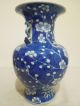 24.  A Chinese Blue White Flower Vase With Yuyi Handles 19th C Other photo 3