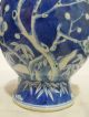24.  A Chinese Blue White Flower Vase With Yuyi Handles 19th C Other photo 4