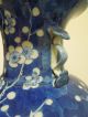 24.  A Chinese Blue White Flower Vase With Yuyi Handles 19th C Other photo 5