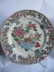 A Pair Of 18th Century Chinese Fam.  Rose Plates Fu - Dog Plates photo 1